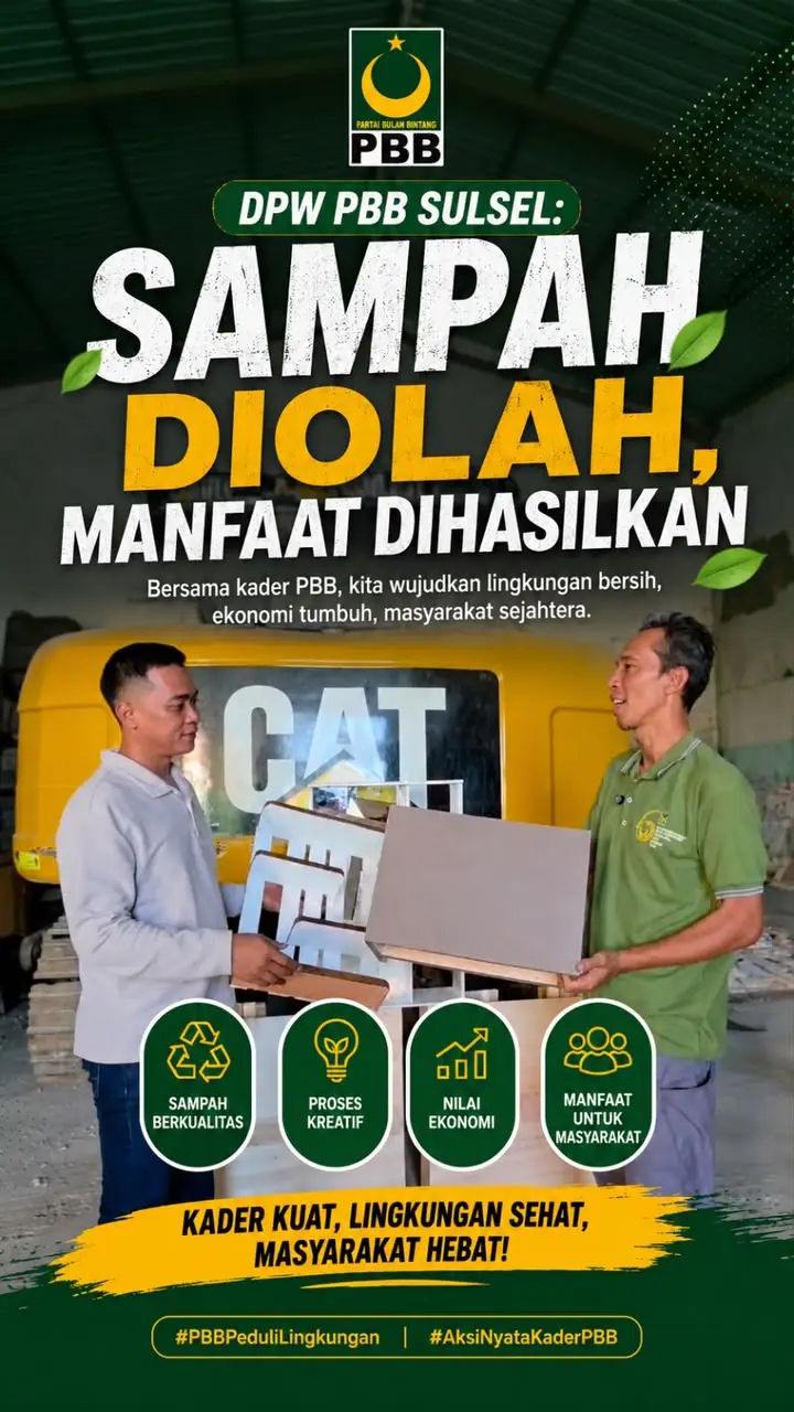 DPC PBB Makassar Sulap Limbah Kayu Jadi Produk Bernilai, Ajak Pemuda Bangun Ekonomi Sirkular
